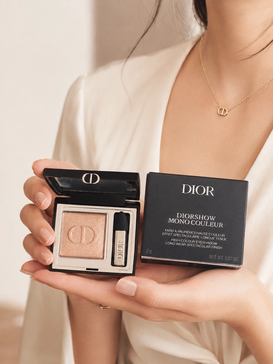 Эксклюзивные тени Dior Diorshow Mono 633 Coral look – идеальный нюд и естественный эффект