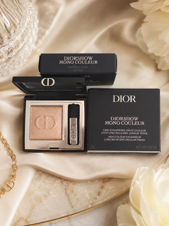 Эксклюзивные тени Dior Diorshow Mono 633 Coral look – идеальный нюд и естественный эффект