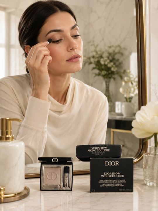 Стойкие тени для век Dior Diorshow 658 Beige Mitzah – насыщенный цвет, лёгкое нанесение