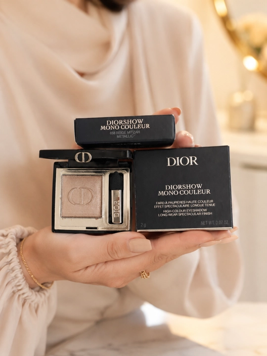 Стойкие тени для век Dior Diorshow 658 Beige Mitzah – насыщенный цвет, лёгкое нанесение