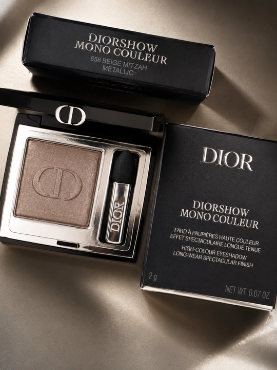 Стойкие тени для век Dior Diorshow 658 Beige Mitzah – насыщенный цвет, лёгкое нанесение