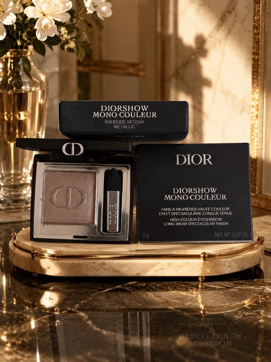 Стойкие тени для век Dior Diorshow 658 Beige Mitzah – насыщенный цвет, лёгкое нанесение