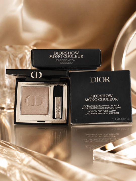 Стойкие тени для век Dior Diorshow 658 Beige Mitzah – насыщенный цвет, лёгкое нанесение