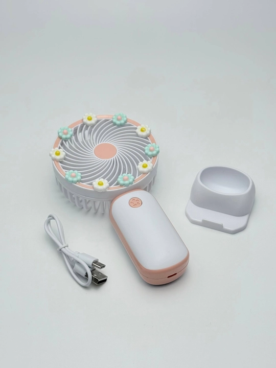 Universal mini qo‘l ventilyatori, stol ustiga qo'yadigan, USB kabelli, portativ, ixcham