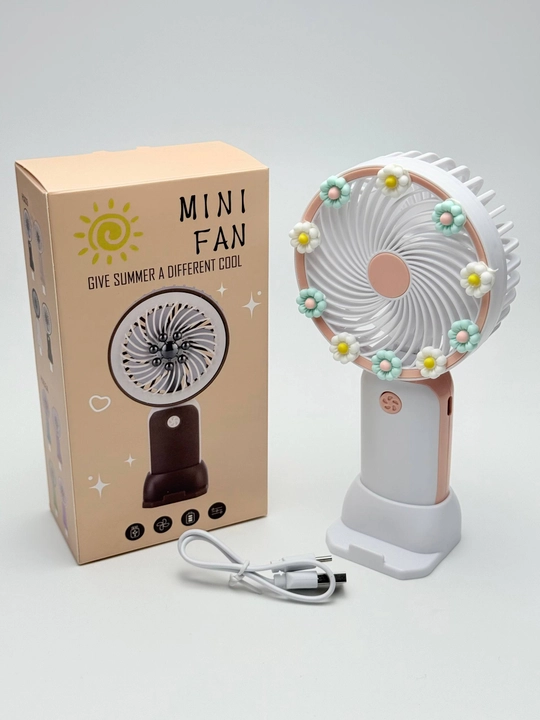 Universal mini qo‘l ventilyatori, stol ustiga qo'yadigan, USB kabelli, portativ, ixcham