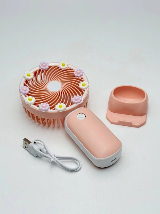 Universal mini qo‘l ventilyatori, stol ustiga qo'yadigan, USB kabelli, portativ, ixcham