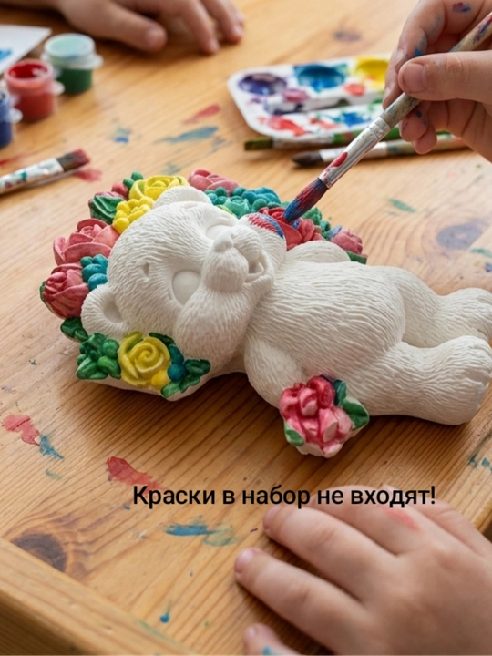 Гипсовые фигурки ручной работы с мелкими деталями для творчества, декора и подарка