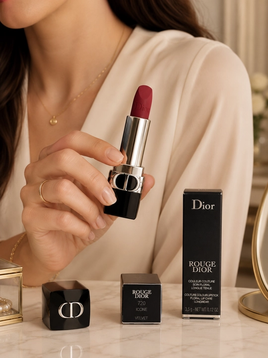 Помада для выразительных губ  Rouge Dior Satin 720 – яркий цвет и гладкий финиш