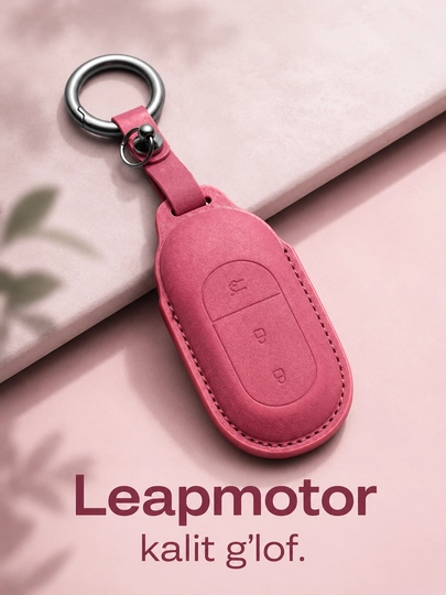 Чехол для ключа Leapmotor модель B — MAXLAND-LEAPKALIT-БАГРОВ