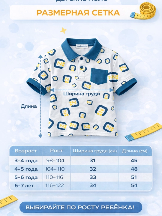 O`g`il bola uchun polo finka bolalar kiyimlari 3-4-5-6-7 yosh uchun