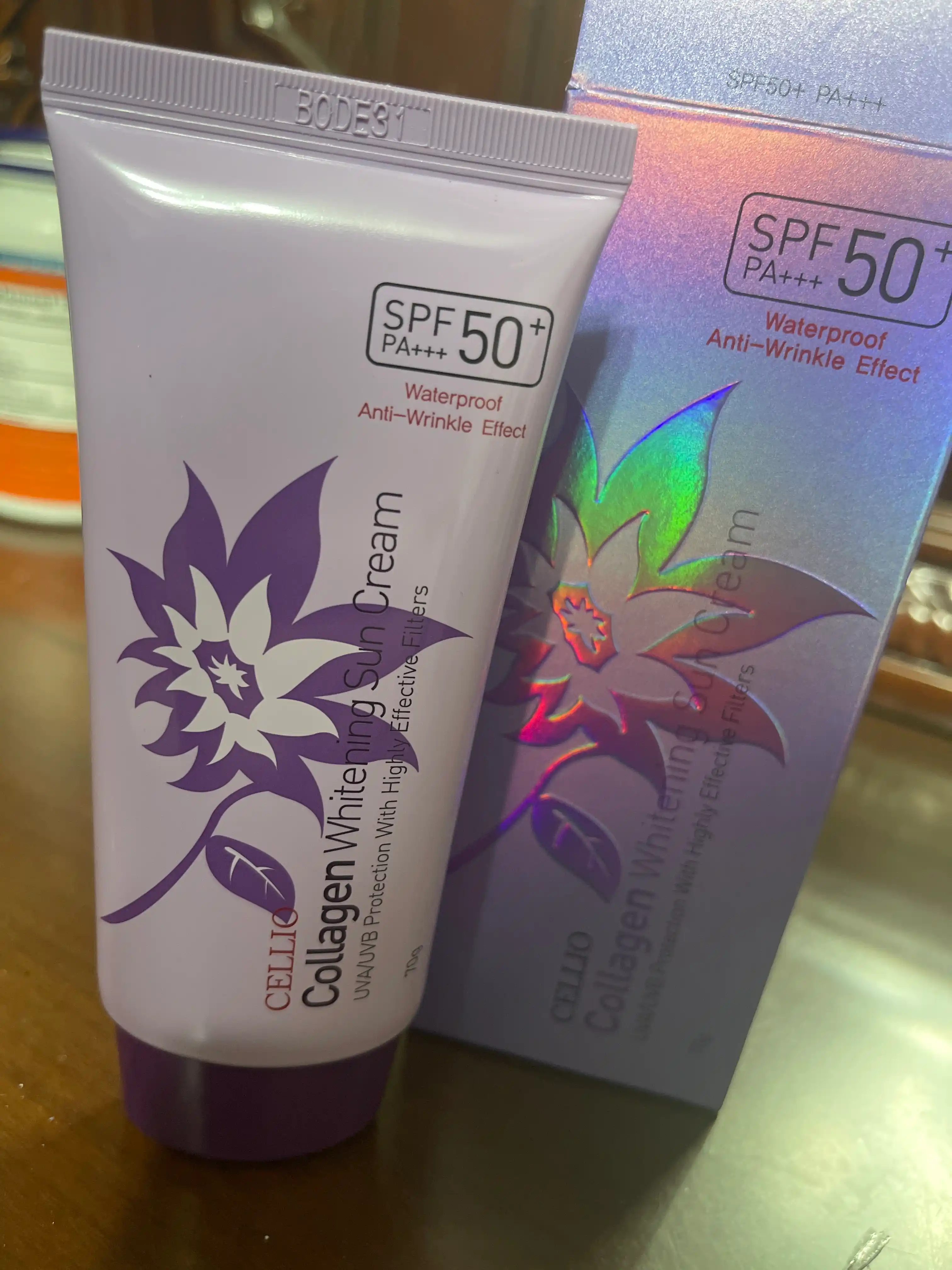 CELLIO SPF50+ collagen krem koreyskiy spf kremlar quyoshdan himoya qiluvchi krem kremlar