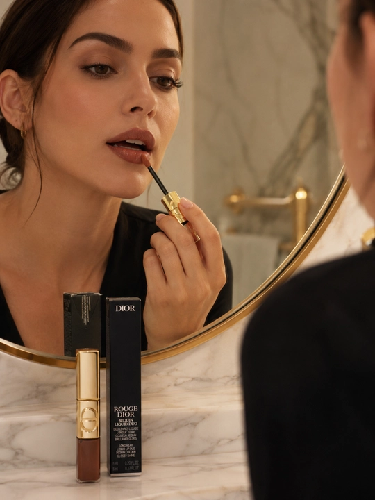 Nigohlarni tortuvchi lab yaltirog`i Dior Gloss Duo 719 Acrobat – yorqinlik effekt