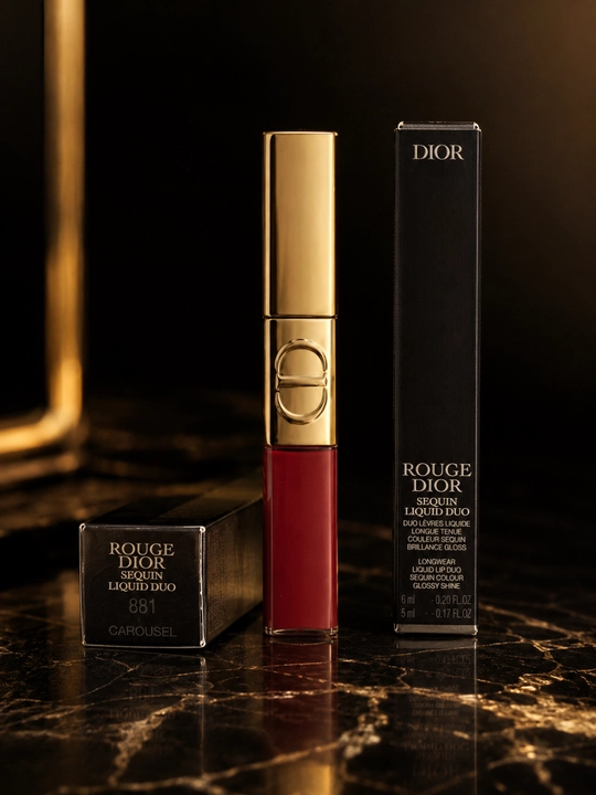 Блеск-помада Dior Liquid Sequin 881 Carouse - эффект блеска и комфорт на губах