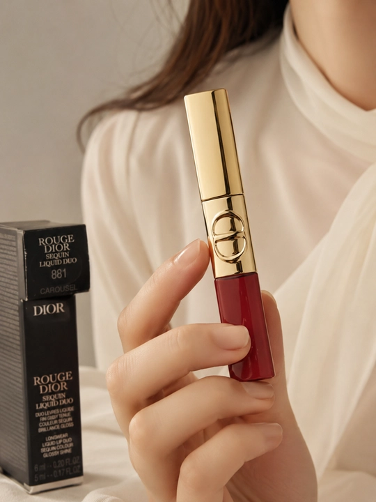 Блеск-помада Dior Liquid Sequin 881 Carouse - эффект блеска и комфорт на губах