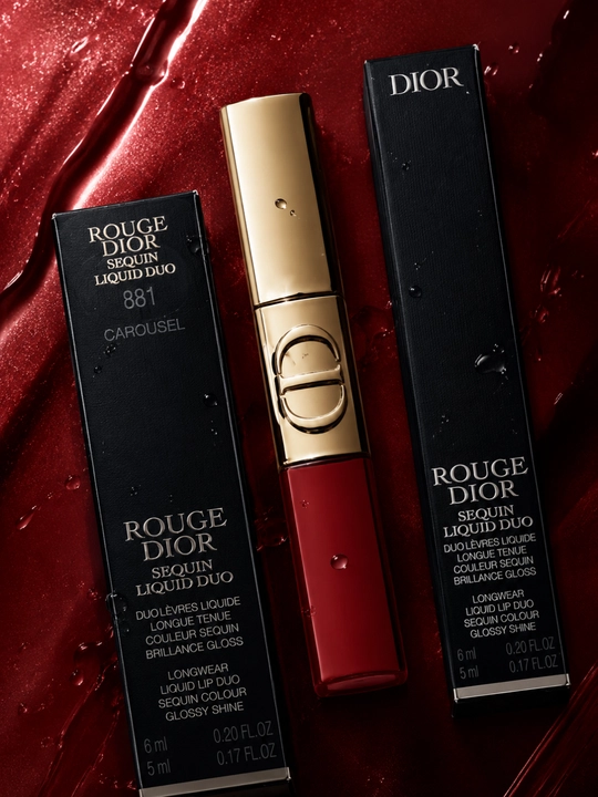 Блеск-помада Dior Liquid Sequin 881 Carouse - эффект блеска и комфорт на губах