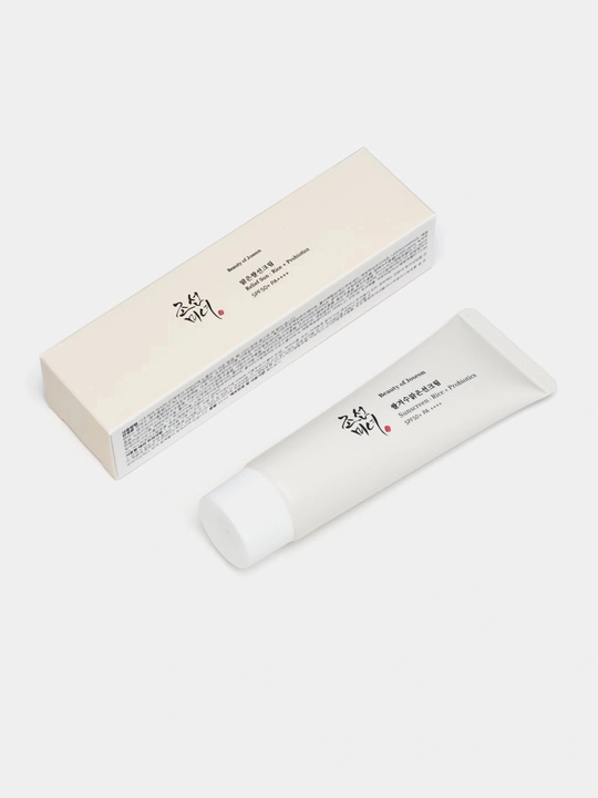 SPF 50+ quyoshdan himoyalovchi krem ko‘k choy ekstrakti va probiotiklar bilan 50 ml, spf - 