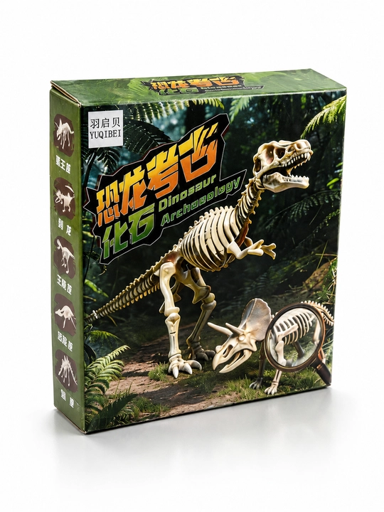 Bolalar uchun dinozavr qazilma tuxumi | Dinozavr skeleti arxeologik qidiruv o‘yinchog‘i - 