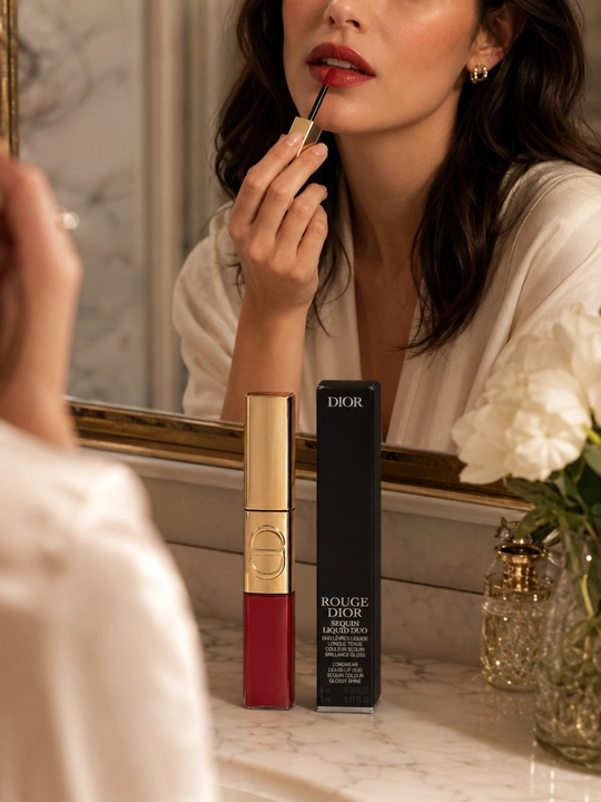 Эффект голливудских губ Dior 999 Spectacular – ультра блеск и глубина цвета