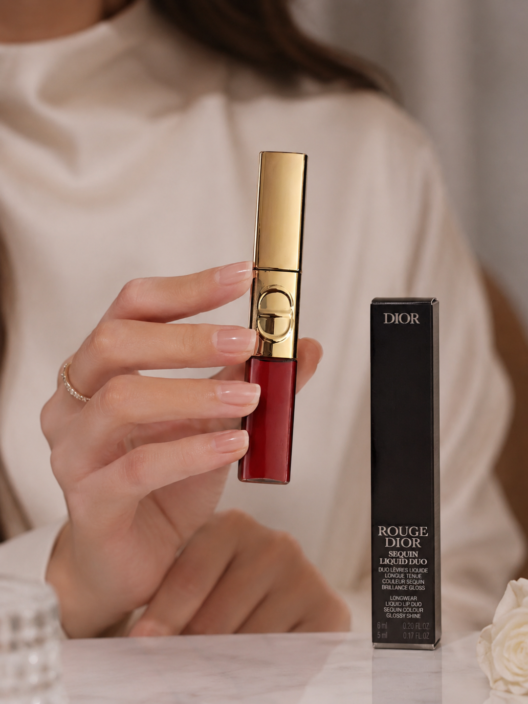 Эффект голливудских губ Dior 999 Spectacular – ультра блеск и глубина цвета