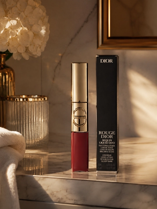 Эффект голливудских губ Dior 999 Spectacular – ультра блеск и глубина цвета