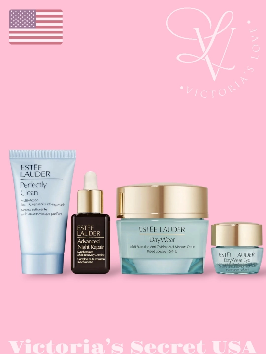 Estee Lauder sovg‘a to‘plami, yuz kremi, tungi zardob, ko‘z atrofi terisi uchun krem