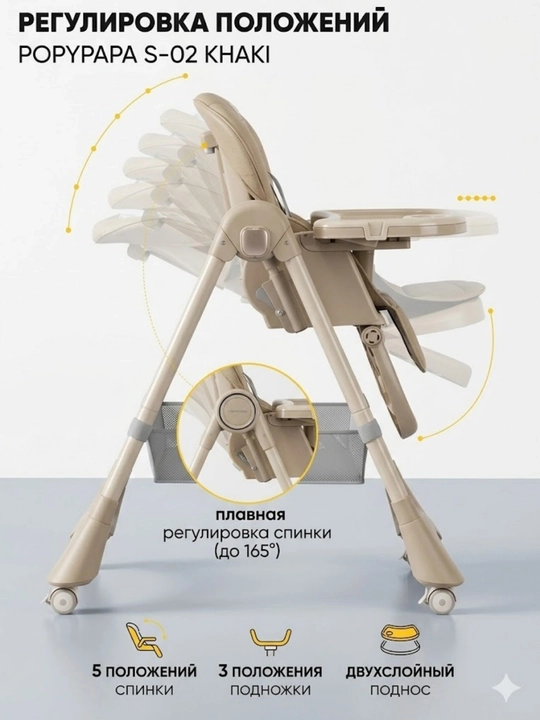 Детское кресло для кормления, стульчик P-330