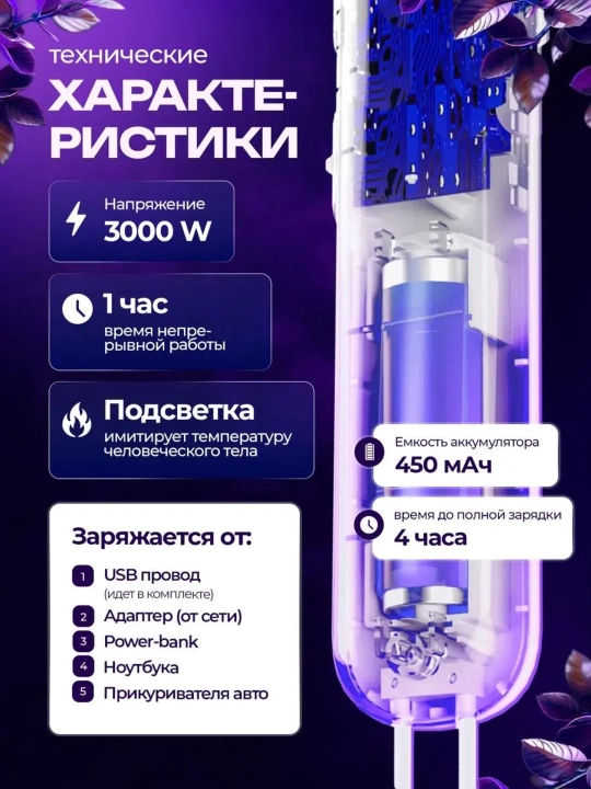3 tasi 1 da Pashshalarga va chivinlarga qarshi elektr o'ldirgich, hasharotlarga qarshi 
