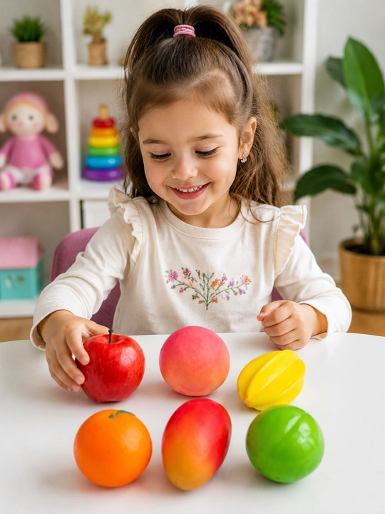 Kesiladigan meva va sabzavot o‘yinchoq seti bolalar uchun 3+