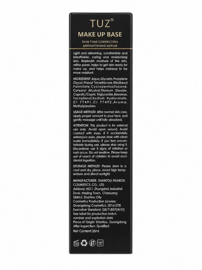 TUZ Make Up Base SPF 50 — makiyaj bazasi