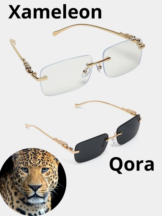 Xameleon, leopard ko'zoynaklar, quyoshdan saqlovchi, ramkasiz - 