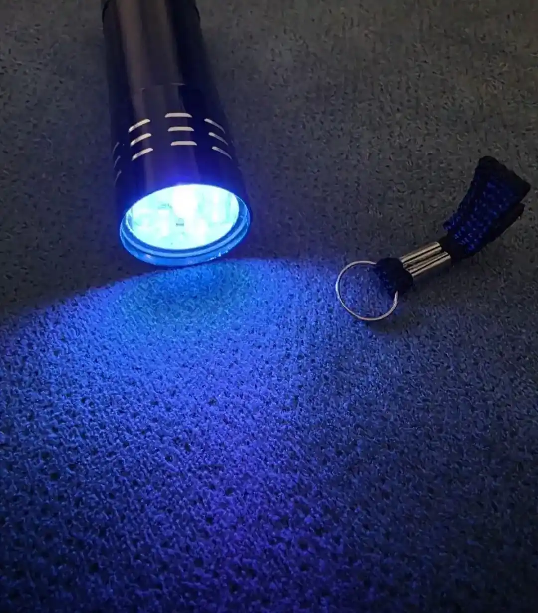 Ultrabinafsha fonar UV LED alyuminiy korpusli, Type-C zaryadlash bilan