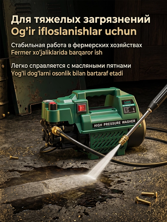Автомойка высокого давления MOON 1800 Вт/2200 Вт, автомойка