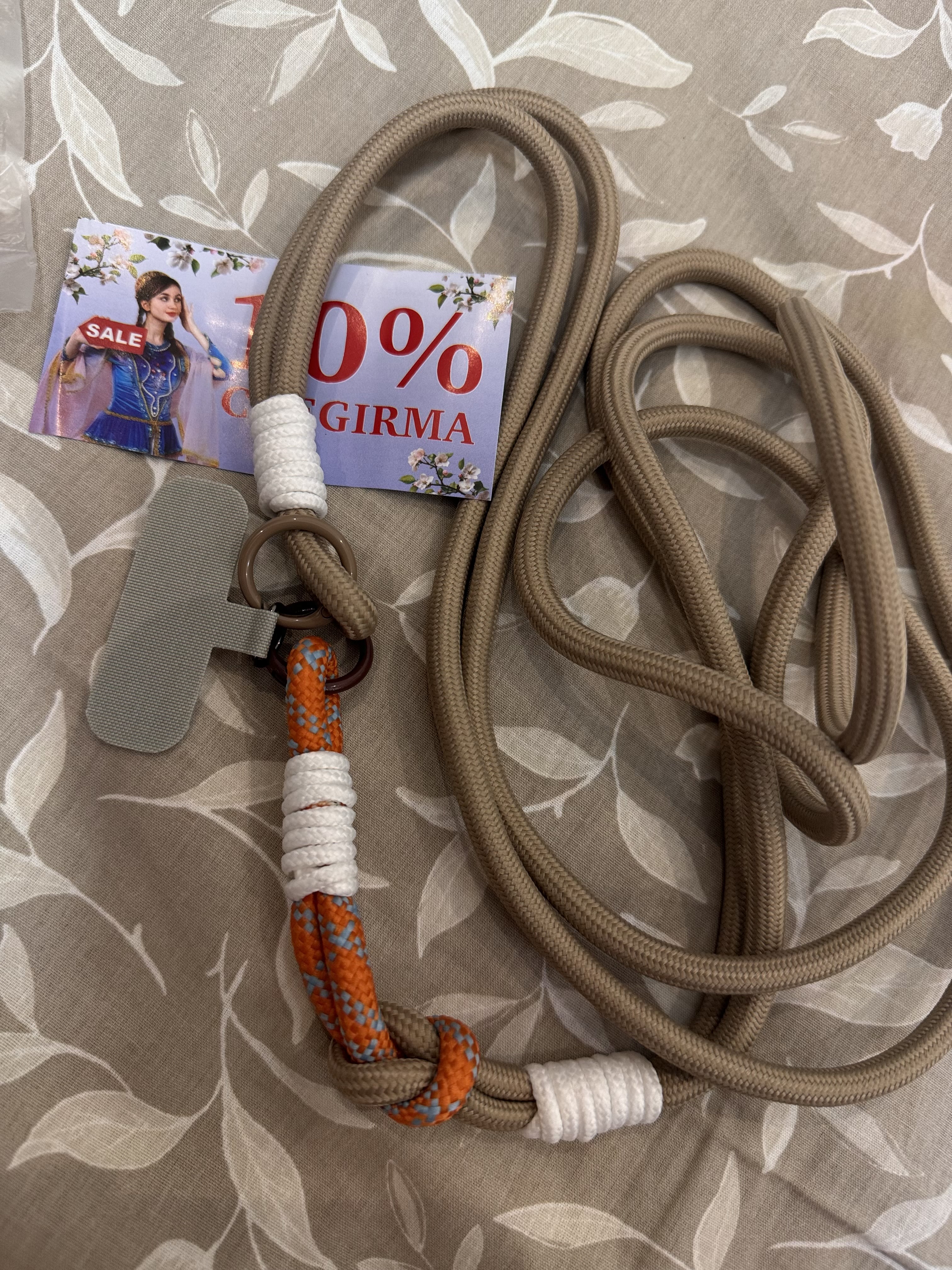 Telefon uchun lanyard 2 in 1, bo'yin uchun, 120 sm, qo'l uchun, 15 sm