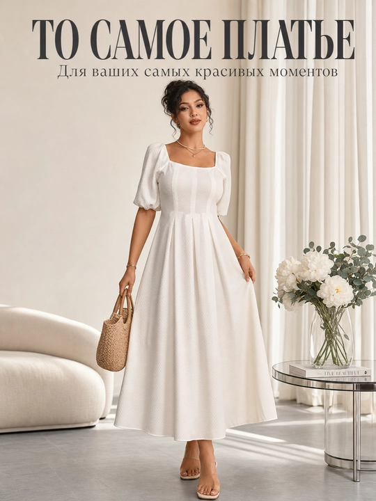 Женское платье миди, свободное, легкое, 6 цветов, S-2XL - 