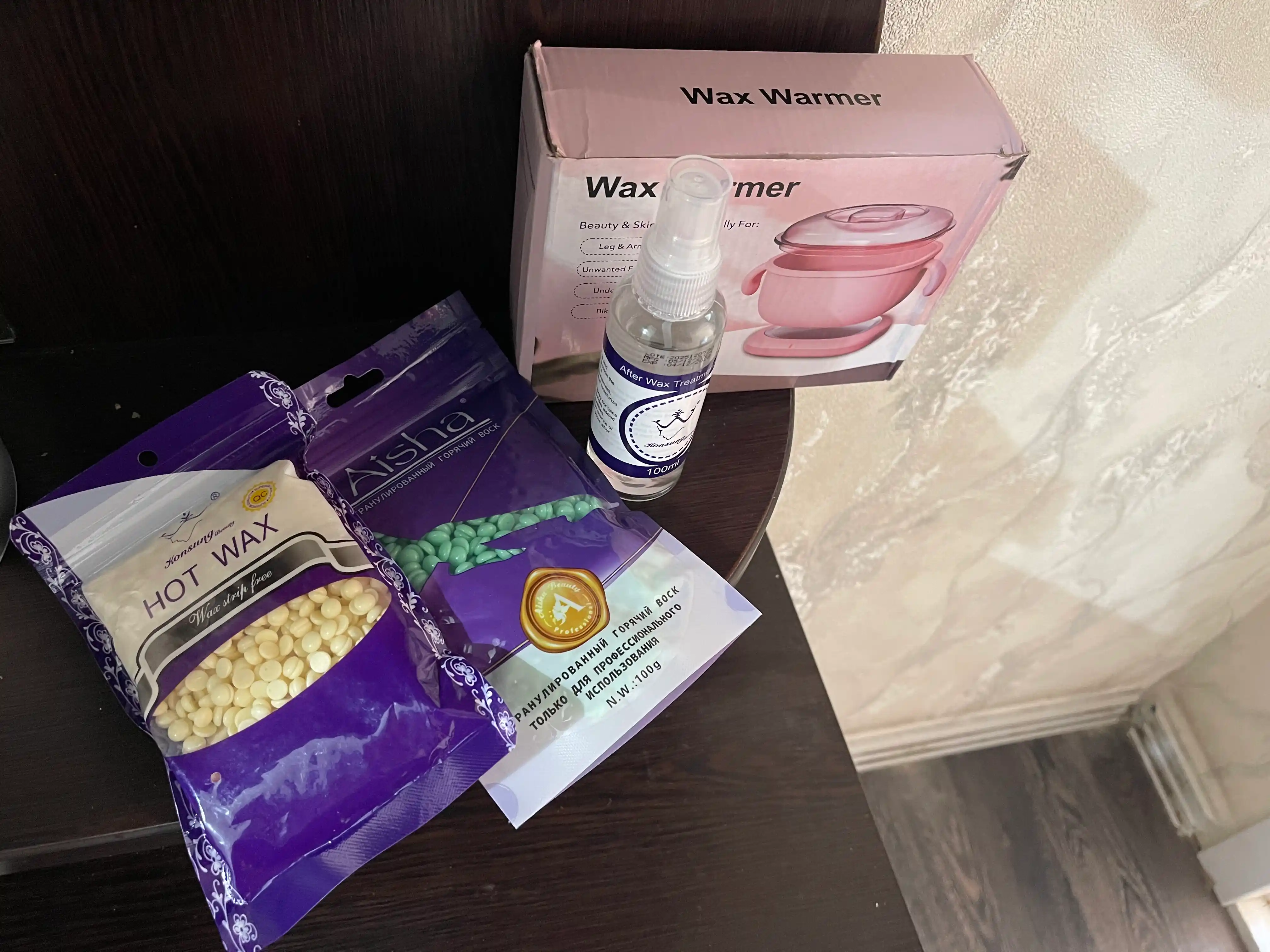 Depilatsiya qozon nabor 5 tasi 1 da, sprey, vosk, depilatsiya nabor