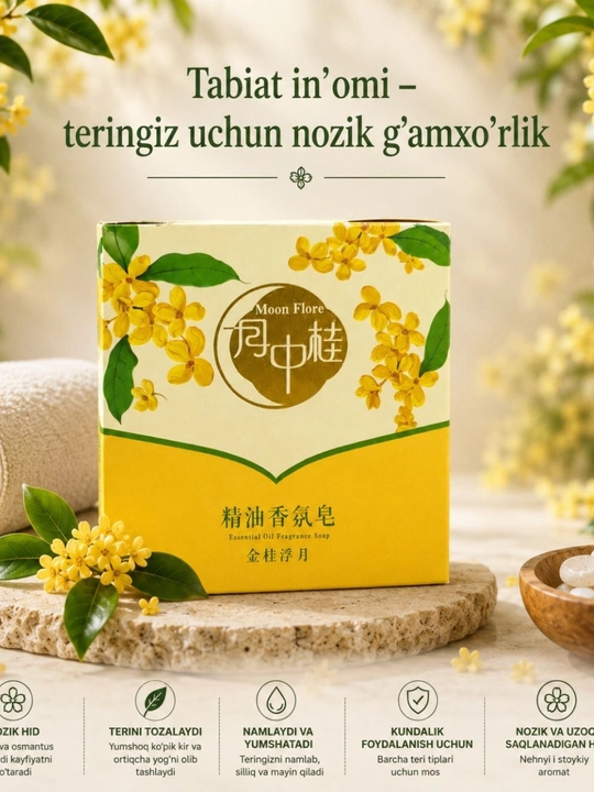 ECO Greenleaf sovunlari. Terini quritmaydi namligini saqlaydi. Terini muloyim tozalaydi - 
