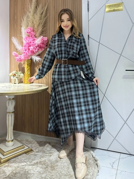 Ayollar uchun to‘plam: bluzka-yubka - 