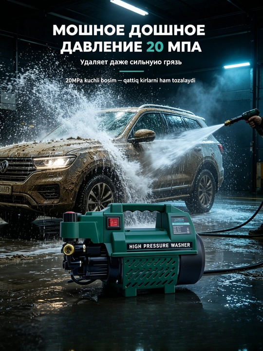 Мойка автомобиля, мойка авто, мойка высокого давления, 1800W/2200W