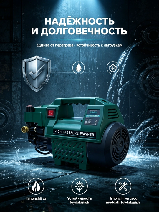 Мойка автомобиля, мойка авто, мойка высокого давления, 1800W/2200W