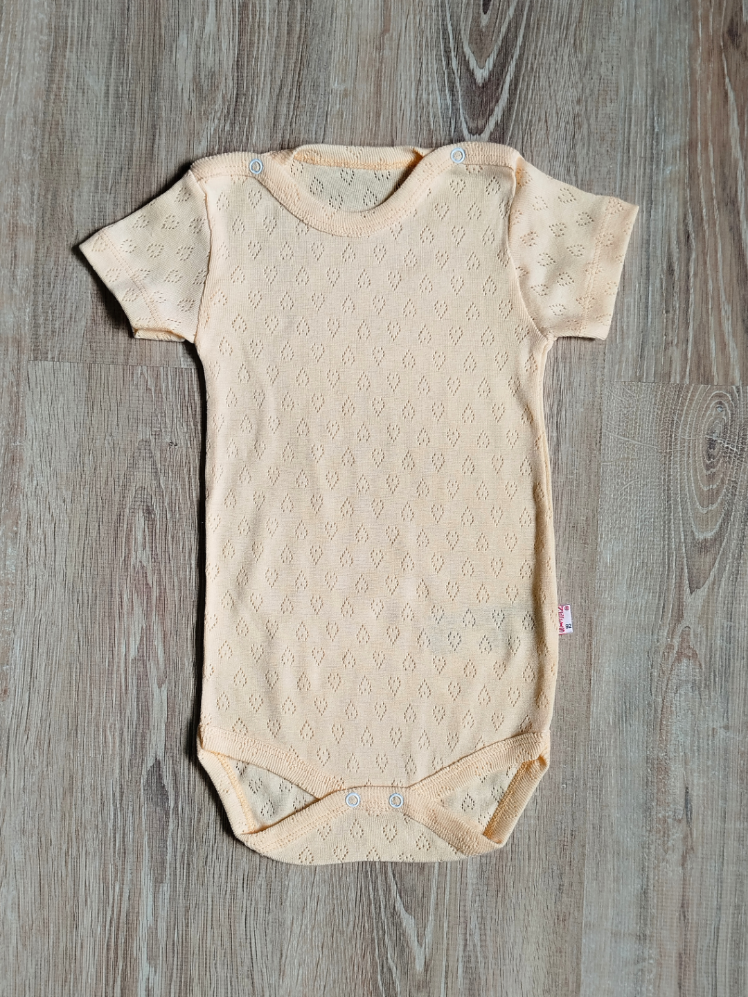 Боди-футболка для новорожденных Drakosha Kids, жаккард, 100% хлопок, ажурное