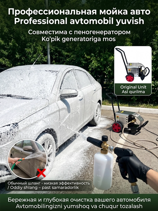 Автомойка высокого давления, 3000 Вт, Мойка высокого давления автомойка