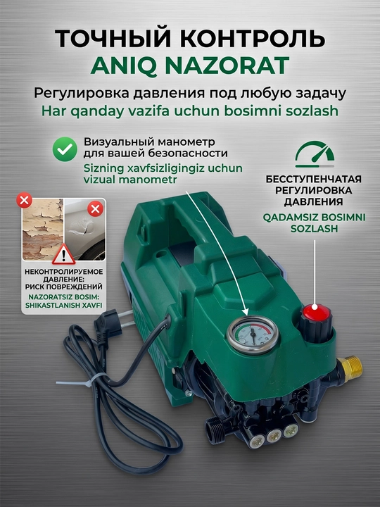 Автомобильная высокого давления мойка 2200W
