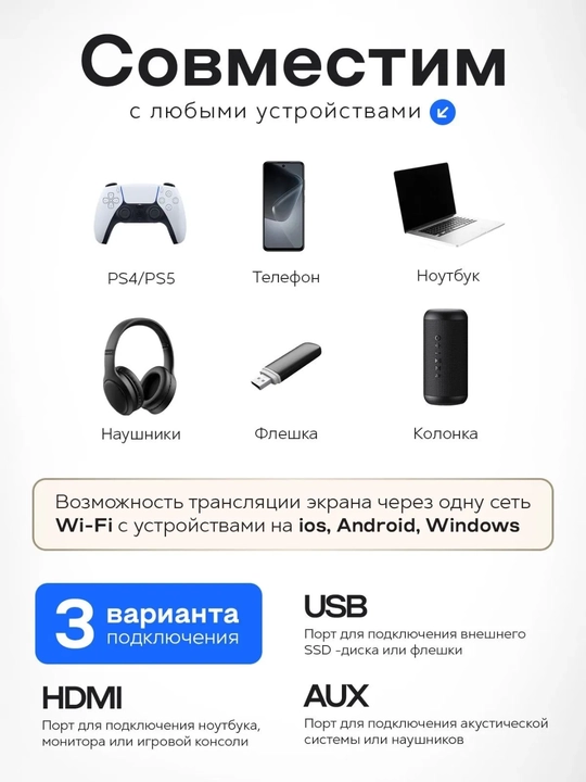 A10 Plus film proyektori, Android 4K proyektori + Wi-Fi, Bluetooth, HDMI