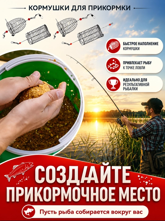 Flet usuli uchun baliq ovlash igak iplar to‘plami