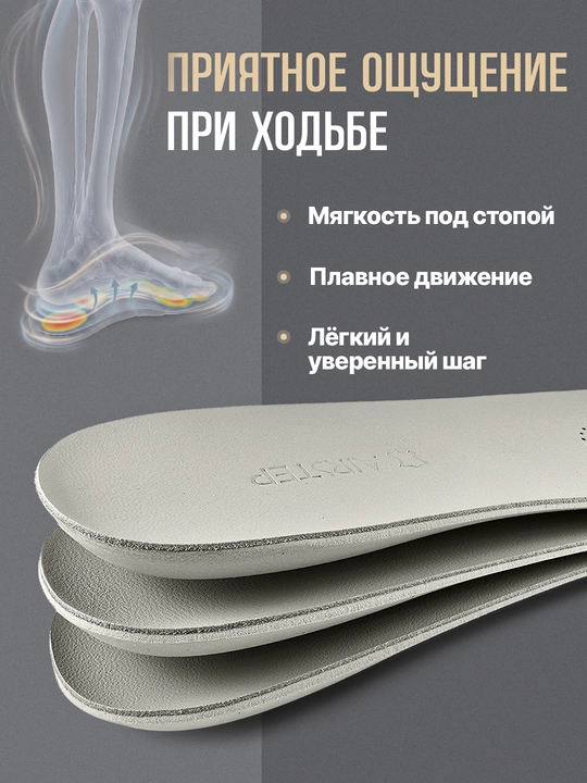 Стельки для обуви AIRSTEP стельки из натуральной кожи для повседневного комфорта