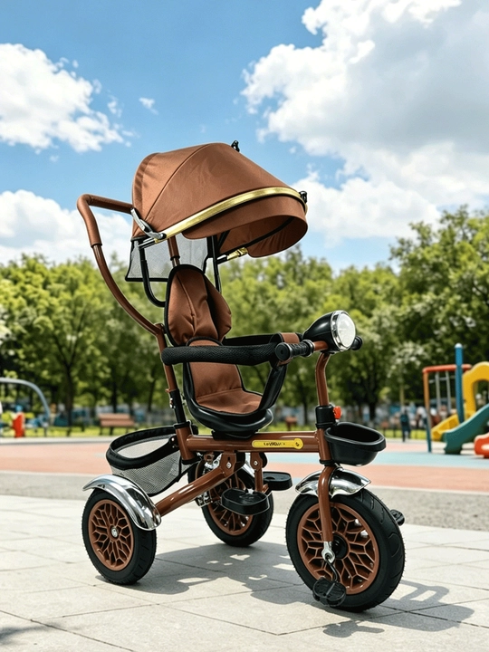 Детский велосипед-коляска 360°, 1–6 лет, музыка и свет, до 50 кг