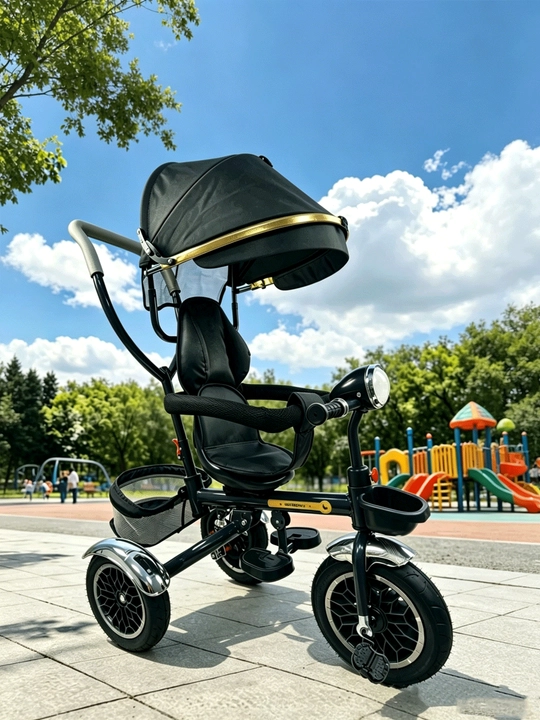 Детский велосипед-коляска 360°, 1–6 лет, музыка и свет, до 50 кг