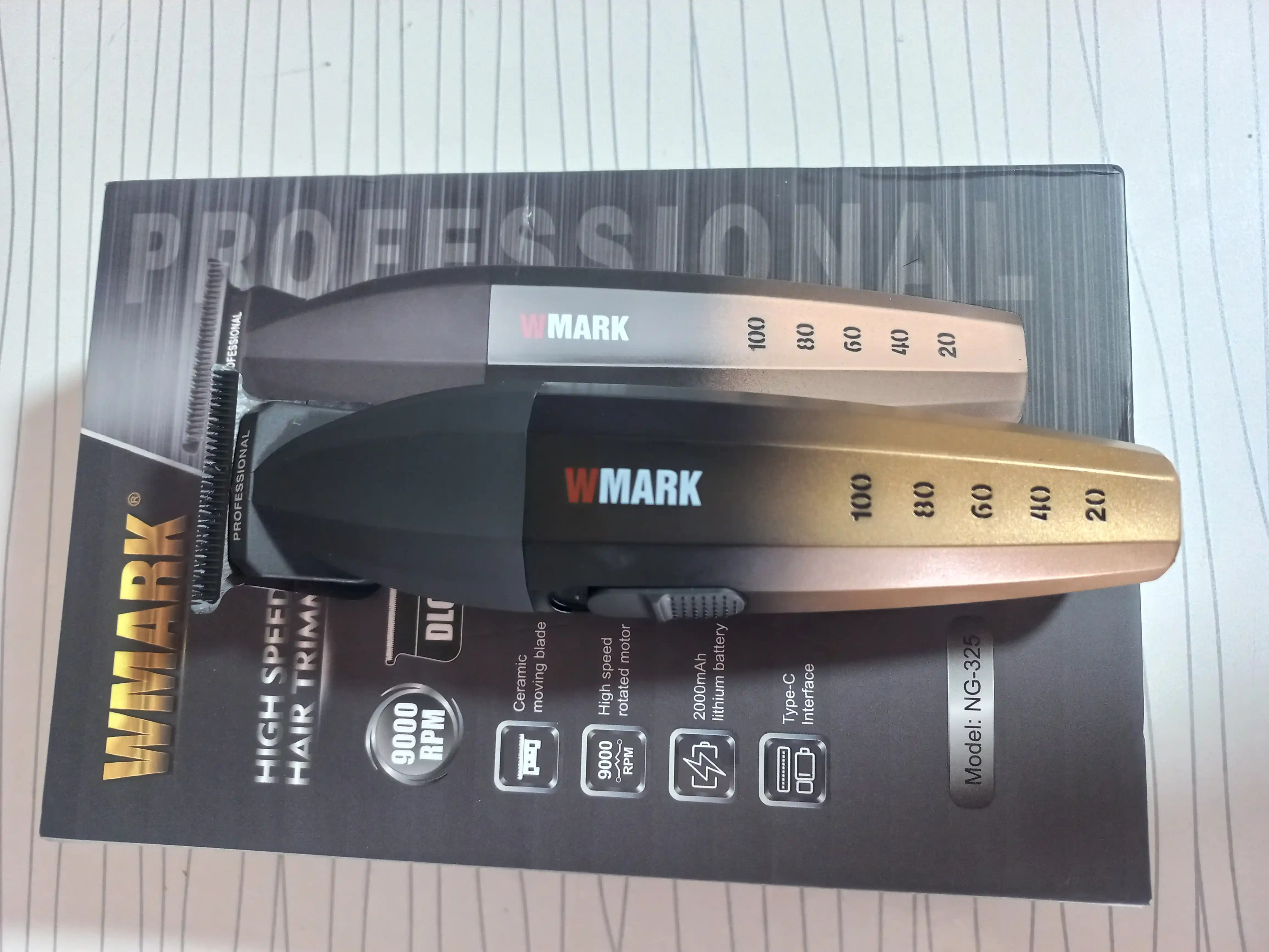 WMARK Professional soch olish mashinasi - sartaroshlar uchun to‘plam