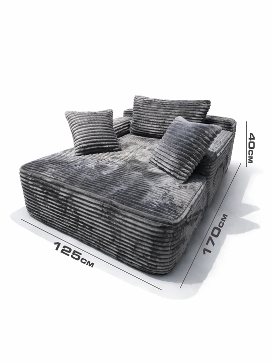 Yumshoq karkassiz pol divani, zamonaviy lounge uslubidagi uy uchun qulay relax kreslo