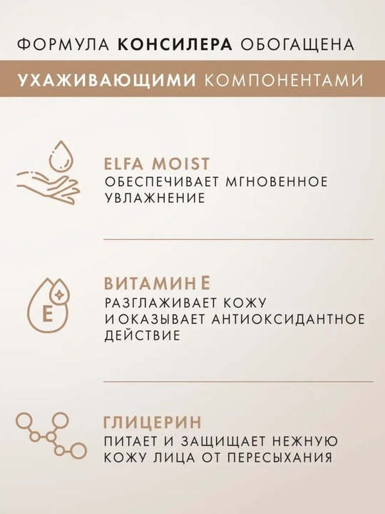 Консилер ULTRA HD soft focus 12H, светоотражающий, LUXVISAGE, 3.7 г